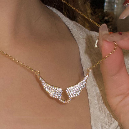 Full-Pavé Angel Wings Choker