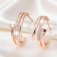 Rose Gold Earrings