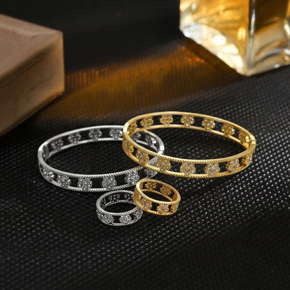 Pavé Crystal Open Cuff Bangle