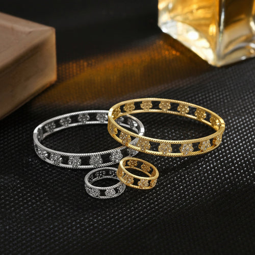 Pavé Crystal Open Cuff Bangle