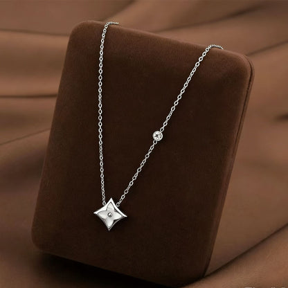 Geometrical Shell Rhombus Pendant