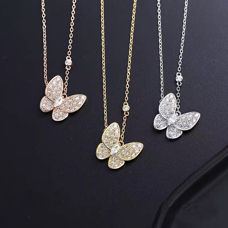 Iridescent Butterfly Shell Necklace