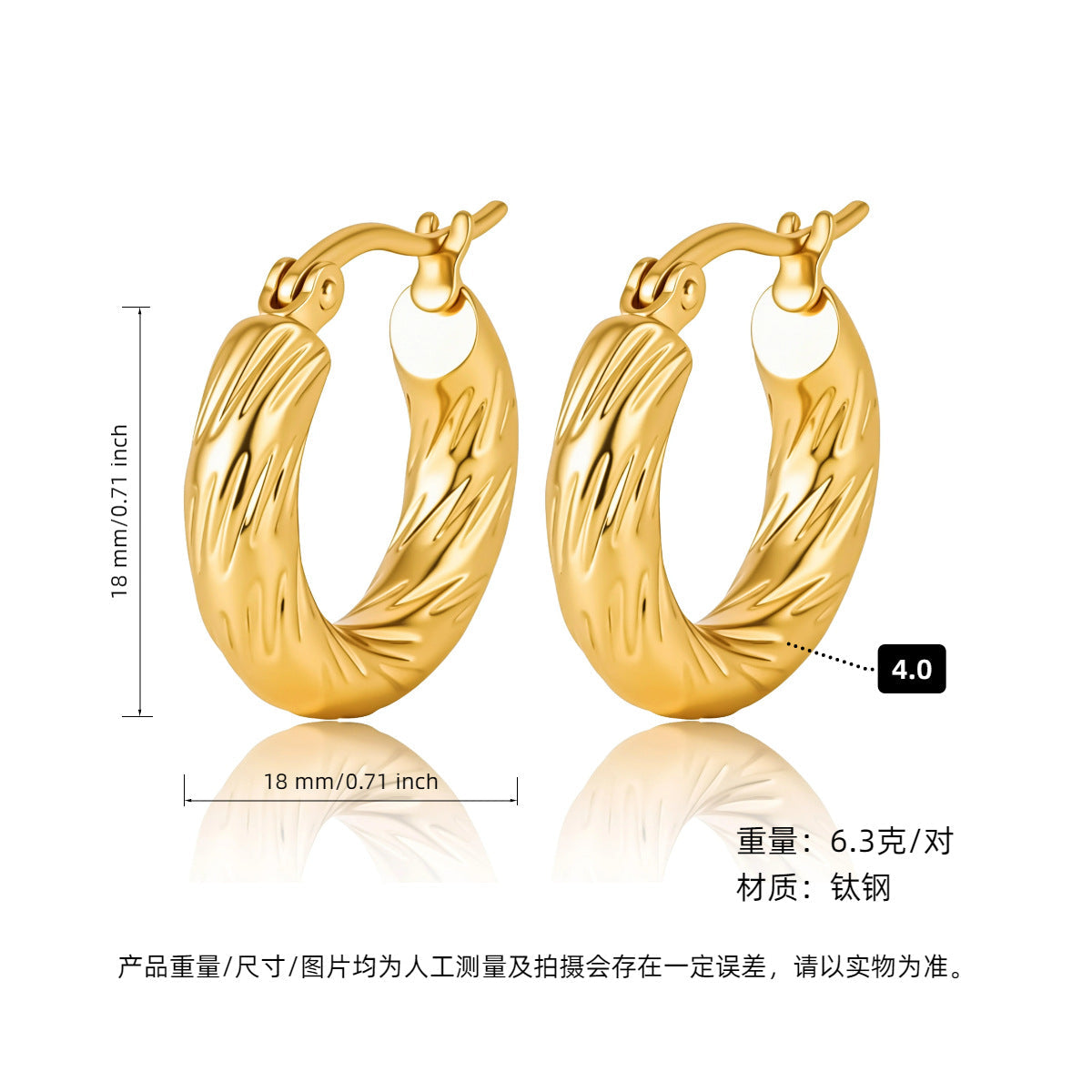 AURENA® LUXE C-HOOP EARRINGS