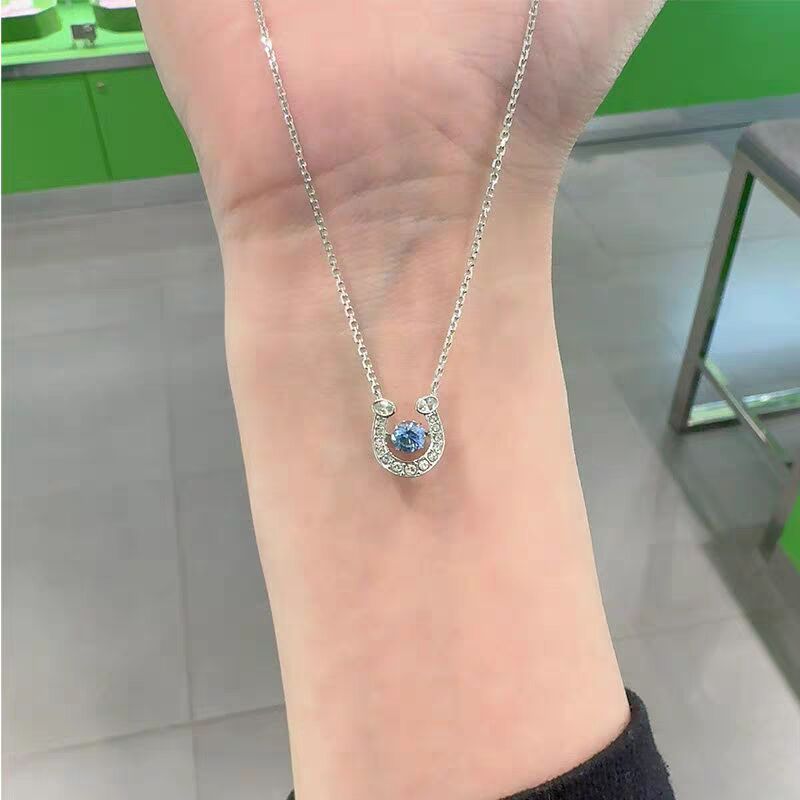 Pavé Horseshoe Charm Necklace