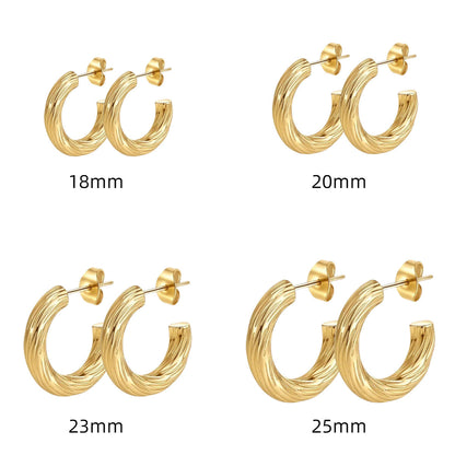 AURENA® LUXE C-HOOP EARRINGS