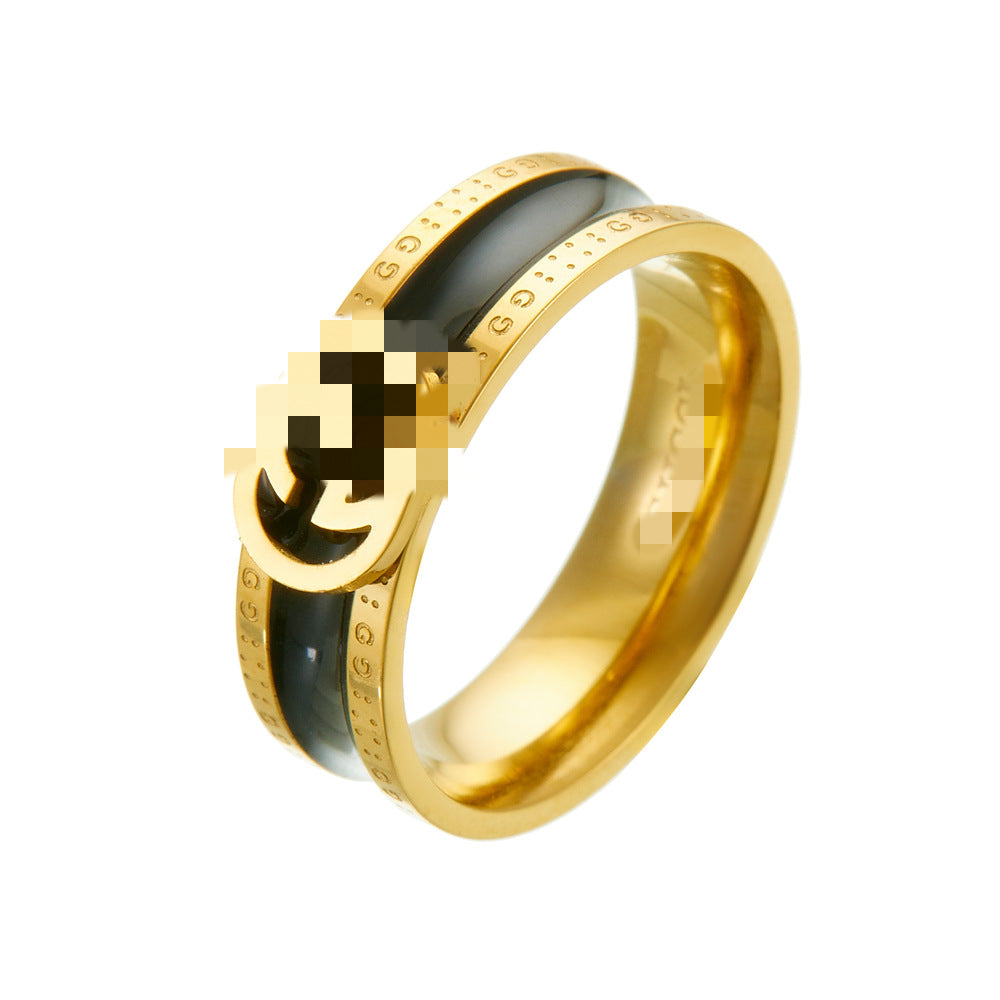 AURENA® NOIR ENAMEL RING