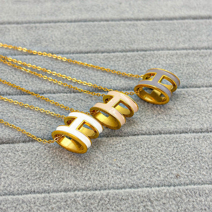 AURENA® H ENAMEL NECKLACE