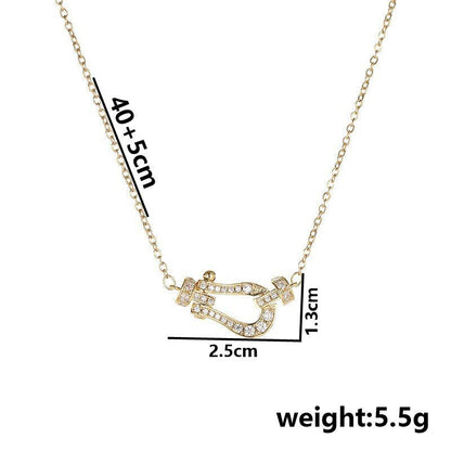 Statement Horseshoe Link Necklace