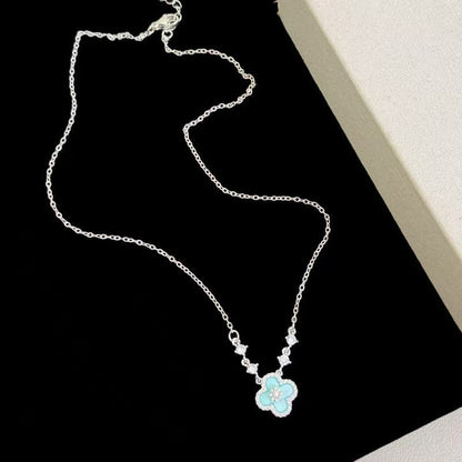 Blossom Mother-of-Pearl Clover Necklace