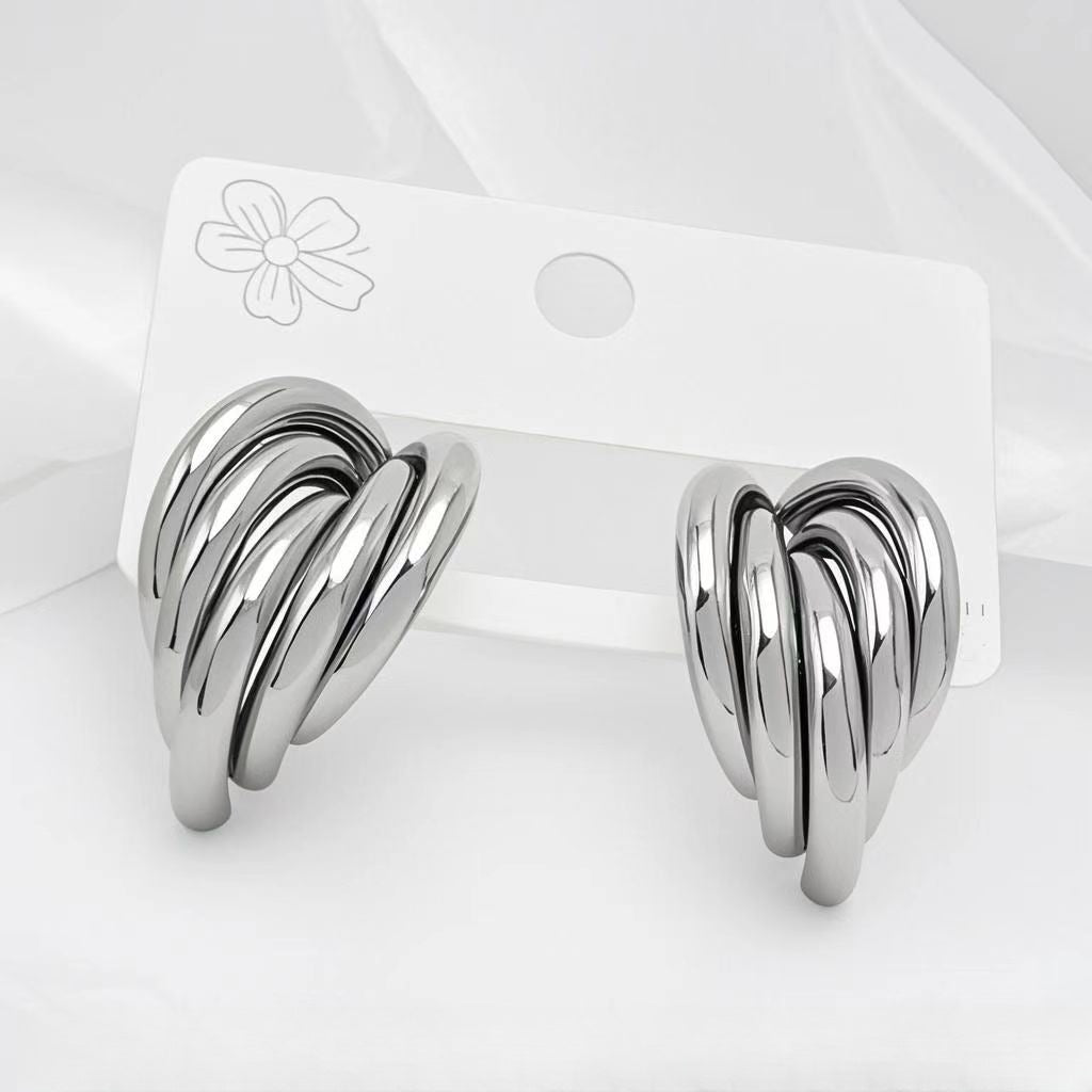 AURENA® SCULPTED HOOP EARRINGS