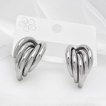 AURENA® SCULPTED HOOP EARRINGS