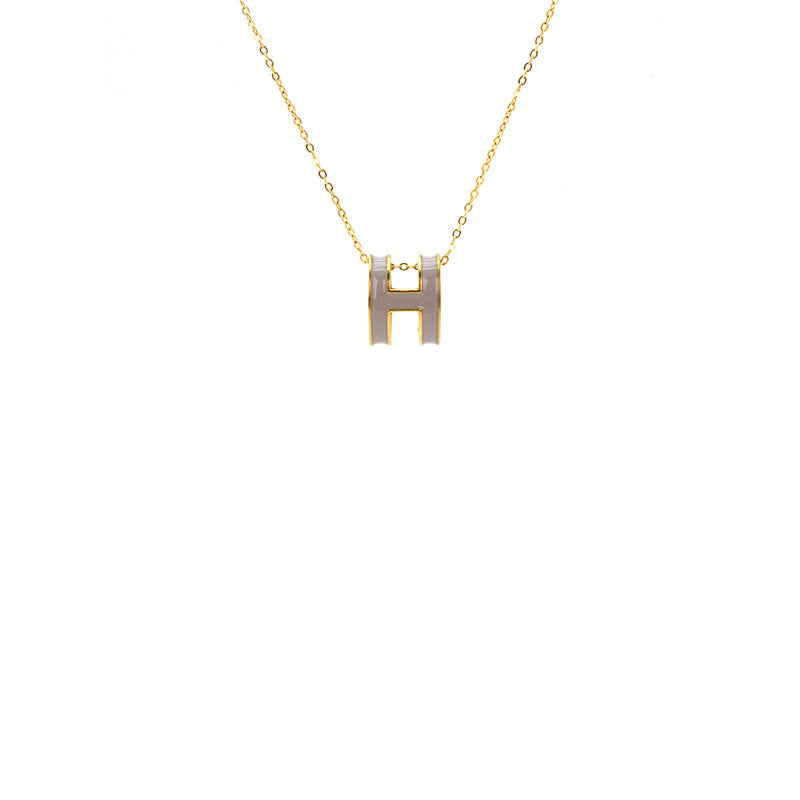 AURENA® H ENAMEL NECKLACE