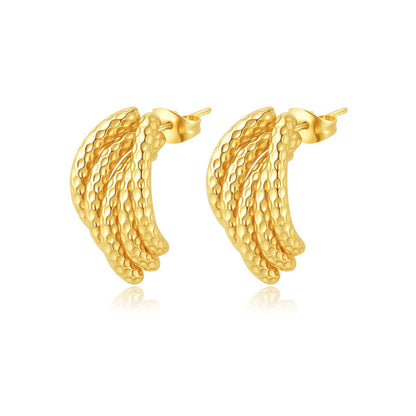 AURENA® SCULPTED HOOP EARRINGS