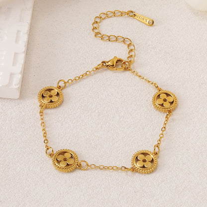 AURENA® HOLLOW CLOVER BRACELET