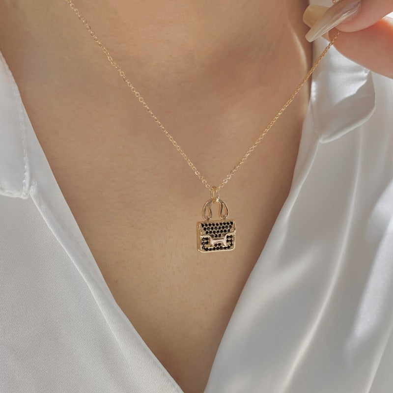 Mini Tote Bag Pendant Necklace