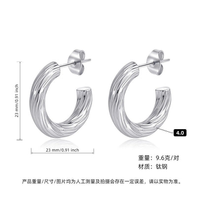 AURENA® LUXE C-HOOP EARRINGS