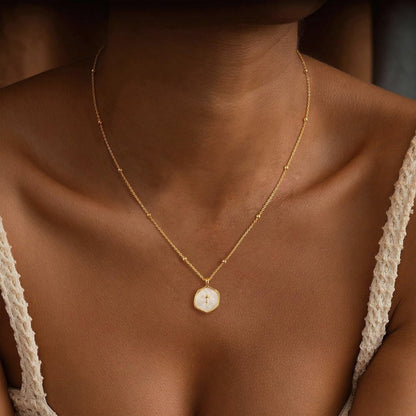 Minimalist Pavé Cross Pendant Necklace