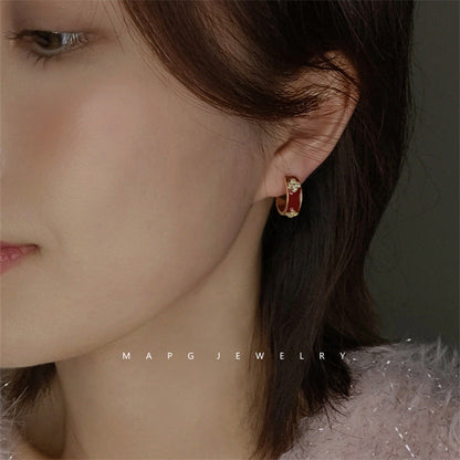 AURENA® ENAMEL CLOVER SIGNATURE EARRINGS