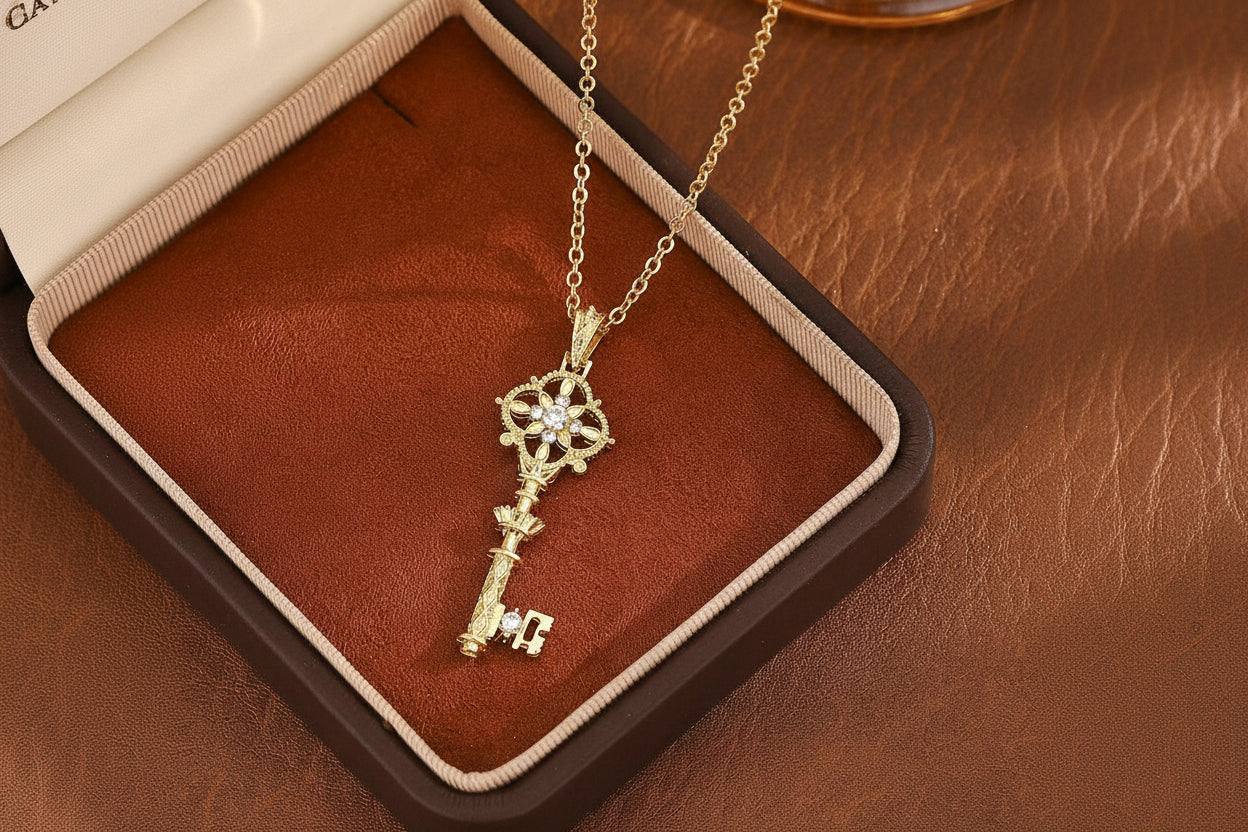 Vintage Key to Elegance Pendant