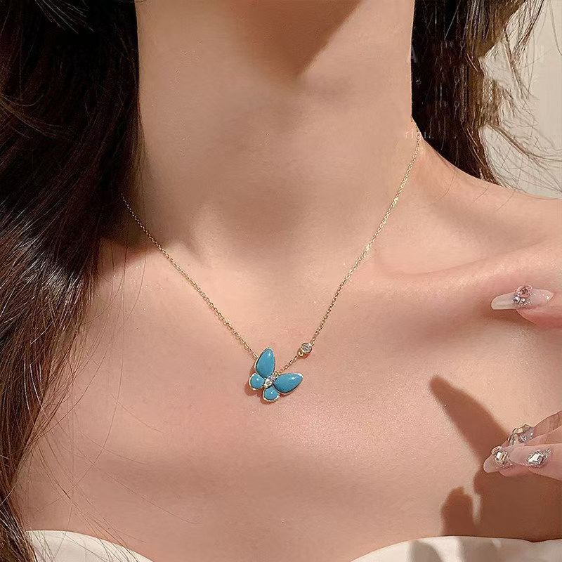 Iridescent Butterfly Shell Necklace