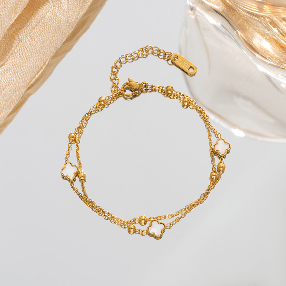 Chic Lucky Clover Everyday Statement Wristwear
