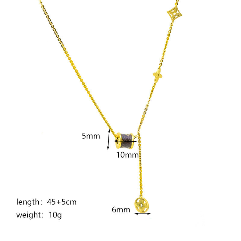AURENA® CLOVER CHARM NECKLACE