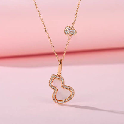 Chic Double-Gourd Lucky Pendant Choker