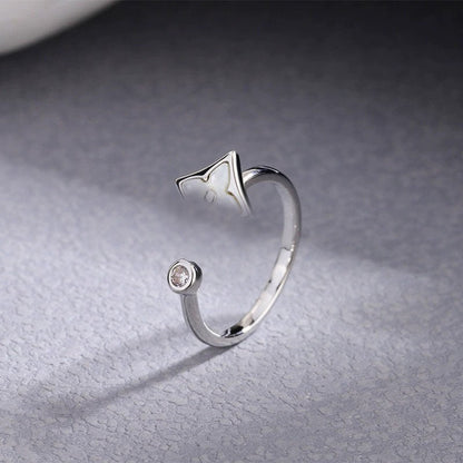 Vintage Sharp Flower Shell Ring