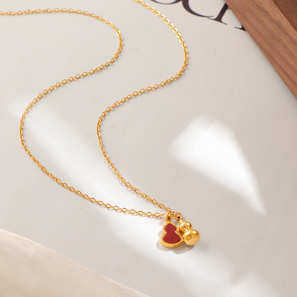 Lucky Wu Lou Pendant Clavicle Chain