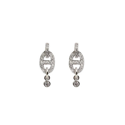 Sparkling Mariner Link Earrings