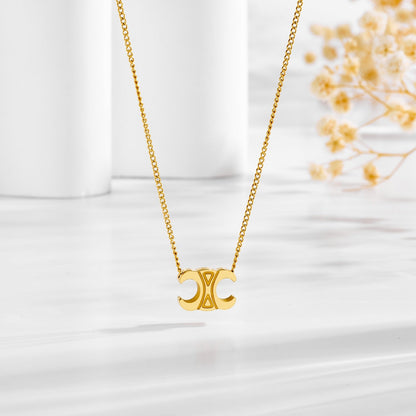 Minimalist Arch Emblem Pendant