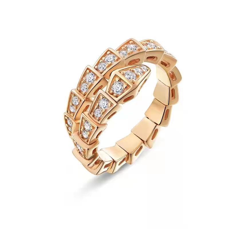 AURENA® FULL PAVÉ SNAKEBONE RING