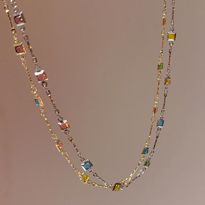 Prism Gemstone Choker Necklace