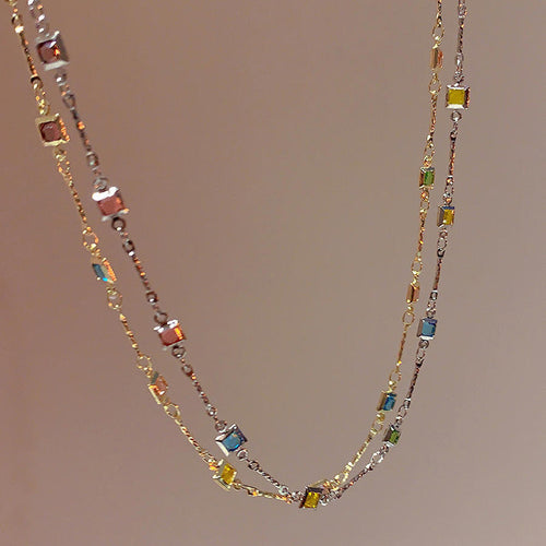 Prism Gemstone Choker Necklace