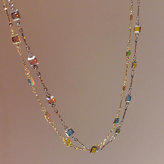 Prism Gemstone Choker Necklace