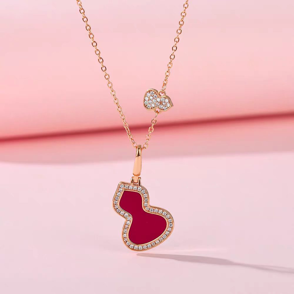 Chic Double-Gourd Lucky Pendant Choker