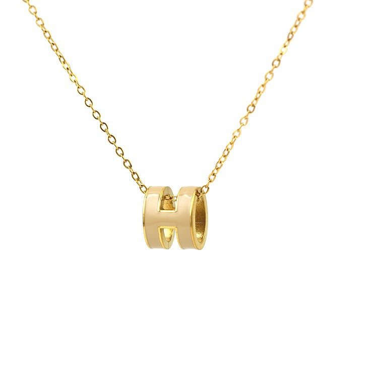 AURENA® H ENAMEL NECKLACE
