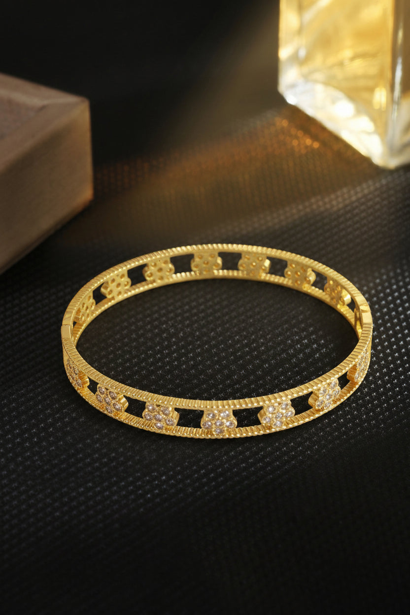 Pavé Crystal Open Cuff Bangle