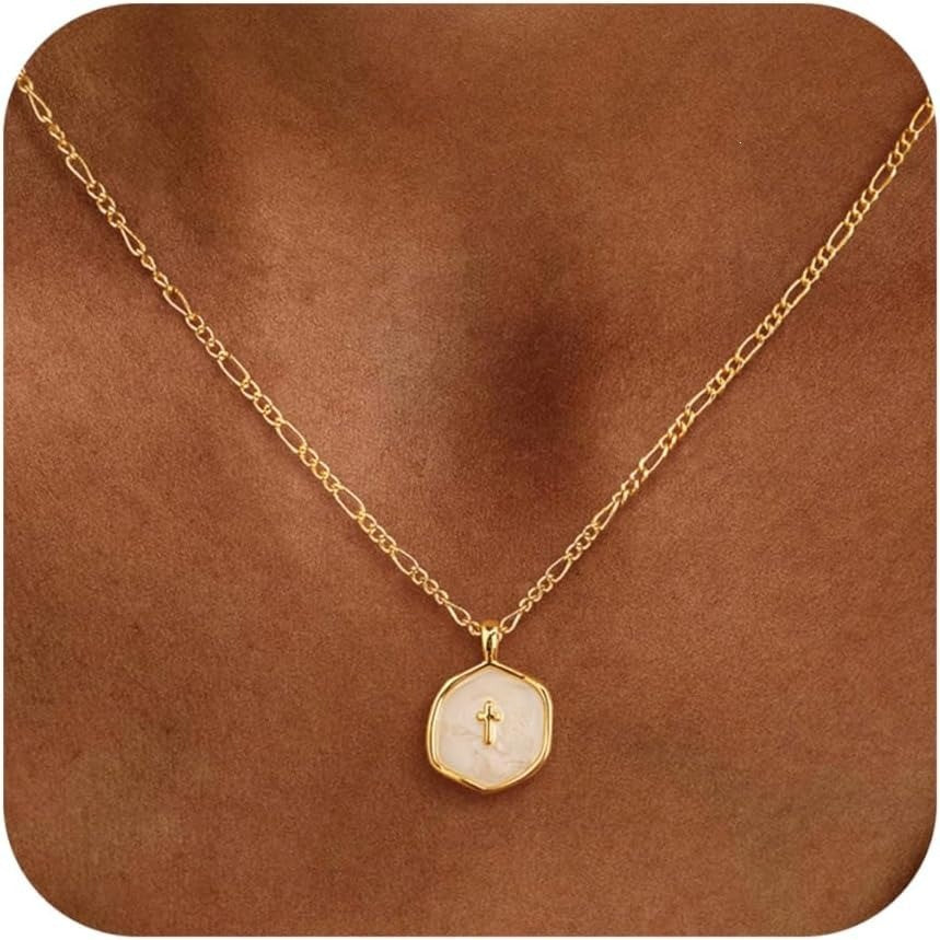 Minimalist Pavé Cross Pendant Necklace