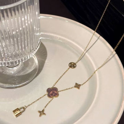 Chic Openwork Double-Loop Lucky Chain