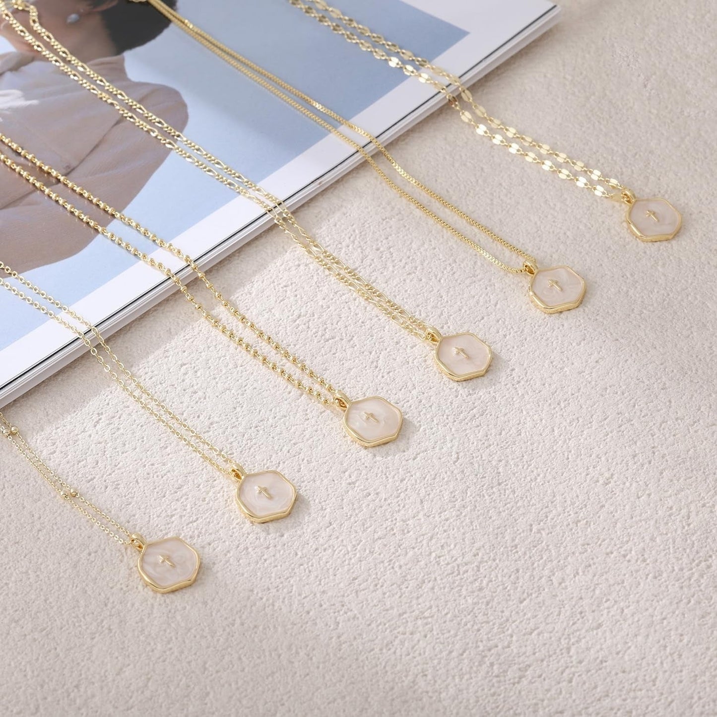 Minimalist Pavé Cross Pendant Necklace