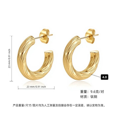 AURENA® LUXE C-HOOP EARRINGS