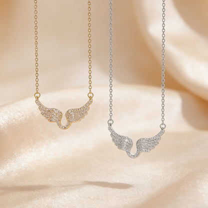 Full-Pavé Angel Wings Choker