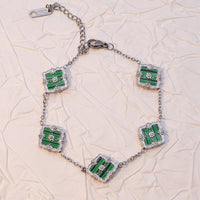 Silver + Green