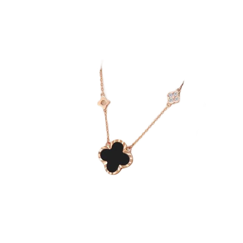 Radiant Bloom Clover Pendant