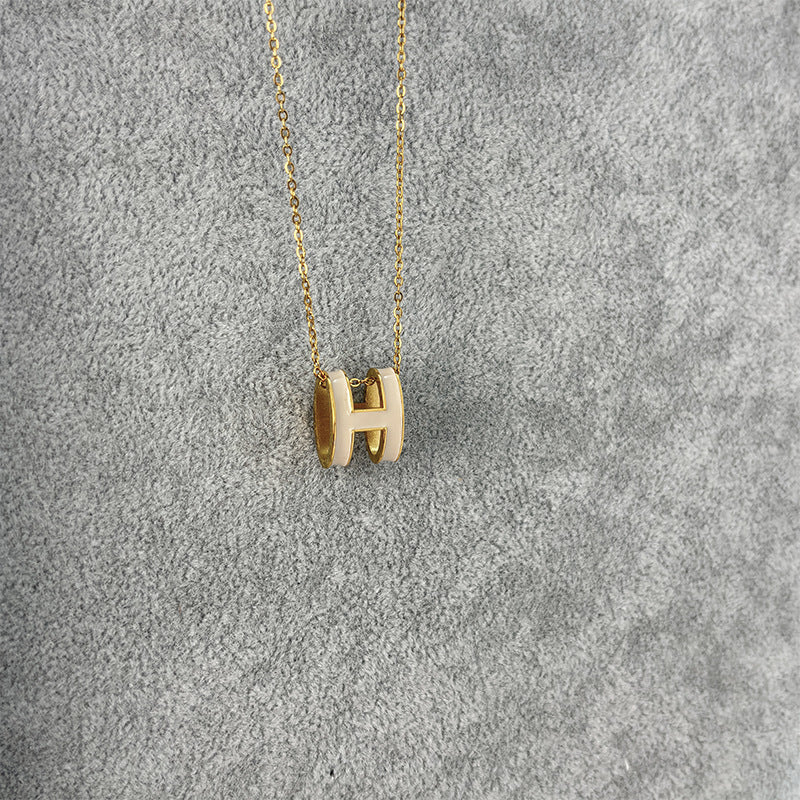 AURENA® H ENAMEL NECKLACE