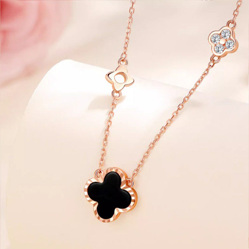 Radiant Bloom Clover Pendant