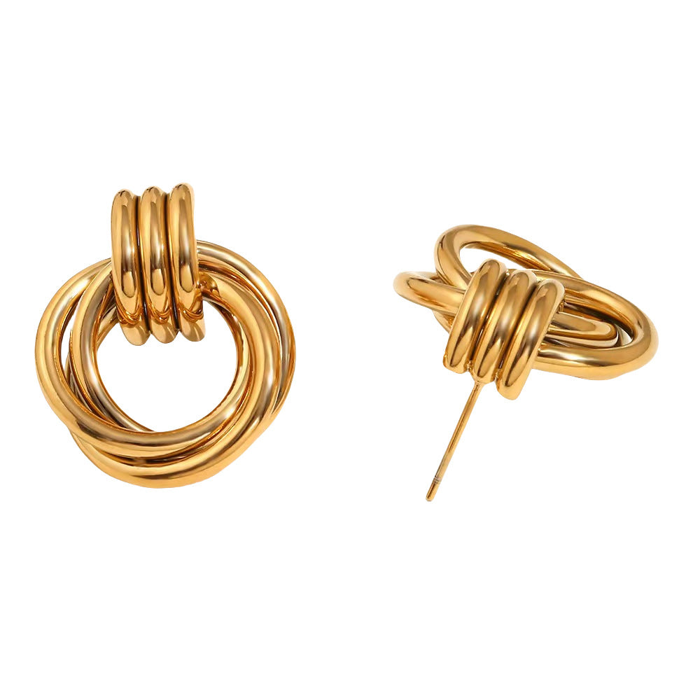 AURENA® SCULPTED HOOP EARRINGS