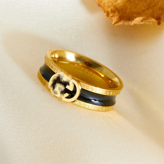 AURENA® NOIR ENAMEL RING