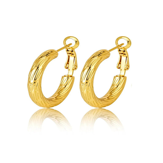 AURENA® LUXE C-HOOP EARRINGS